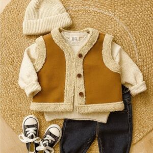 Cozy Kids shearling Vest 90cm